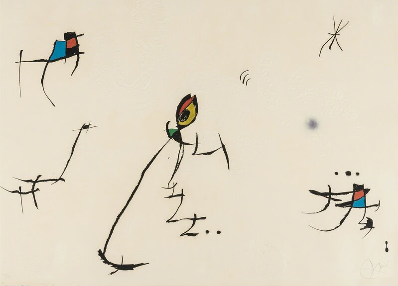 Joan Miró, ‘Barcelona Plate 10 (Dupin 601)’, 1972, Print, Etching with aquatint and carborundum printed in colours, Forum Auctions