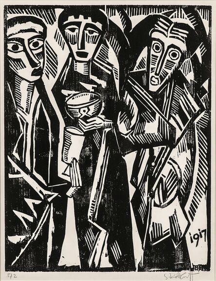 Karl Schmidt-Rottluff, ‘Die heiligen drei Könige’, 1917
