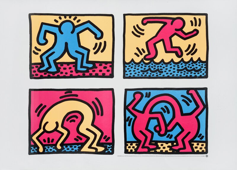 Keith Haring, ‘Pop Shop Quad II’, 1988, Print, Offset lithograph in colours, Tate Ward Auctions
