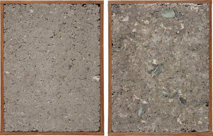 Two works: (i) (ii) I Can't See (Papercrete Edition)
