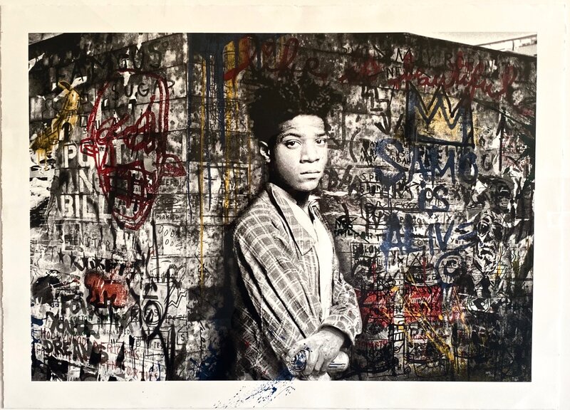 Mr. Brainwash, ‘Samo is Alive’, 2016, Print, Eleven-color screen-print and spray paint on hand torn archival art paper, Artsy x Forum Auctions