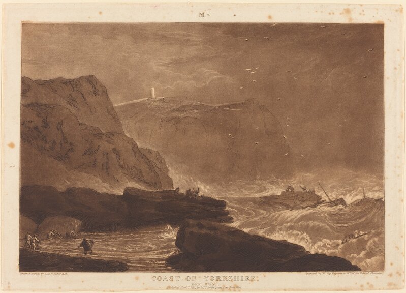 Joseph Mallord William Turner and William Say, ‘Coast of Yorkshire’, published 1811, Print, Etching and mezzotint, National Gallery of Art, Washington, D.C.