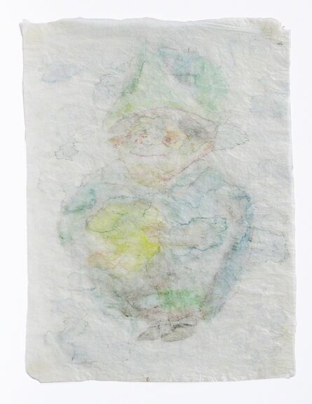 Hany Armanious, ‘Drawing on crumpled gift wrap’, 2002/2009