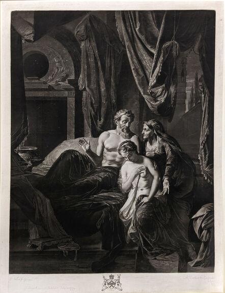 Richard Earlom, ‘David and Abisag, after Adriaen van der Werff’, 1779