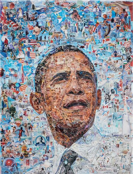 Vik Muniz, ‘Obama (from the series 'Pictures of Magazine 2')’, 2012