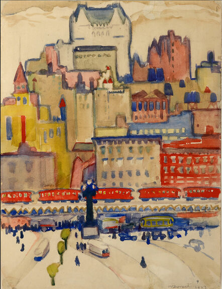 William Zorach, ‘Quebec City,  Fauve Landscape’, 1913