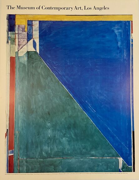 Richard Diebenkorn, ‘Richard Diebenkorn, Ocean Park #140 The Musuem of Contemporary Art, Los Angeles Rare Sold Out Lithographic Oversize Museum Exhibition Poster’, 1988
