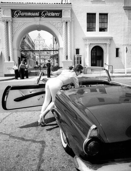 Julian Wasser, ‘ Woman with T-Bird at Paramount Pictures Studio, 1962’, 1962
