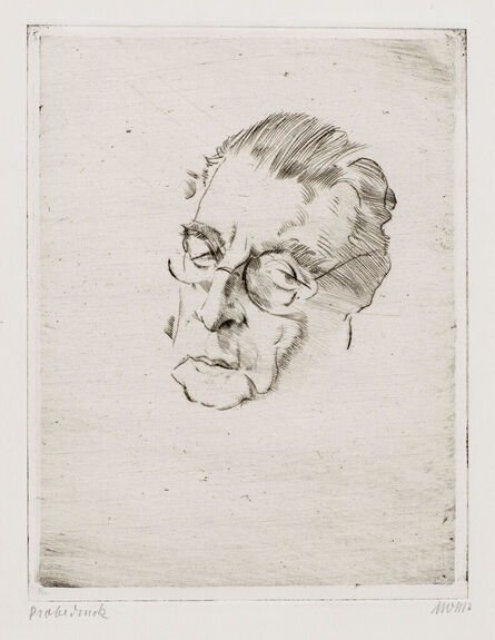 Max Oppenheimer, ‘Peter Behrens (architect, 1868-1940), head turned to the left.’, 1924