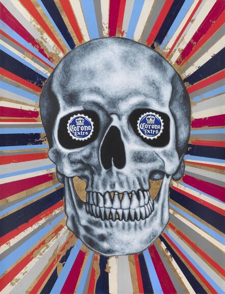 Tom Sanford, ‘Red White amd Blue Corona Skull’, 2020