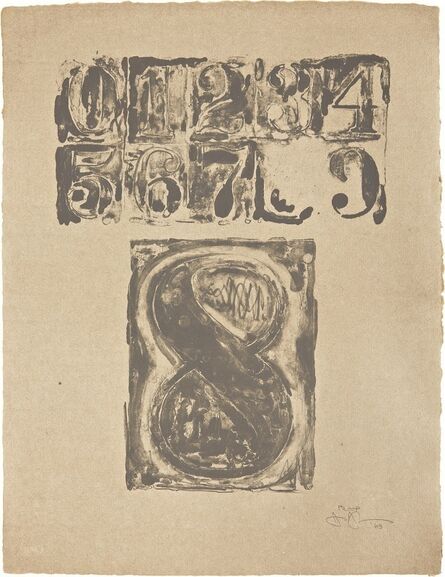Jasper Johns, ‘0-9: Plate 8’, 1963