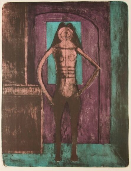 Rufino Tamayo, ‘Femme Au Collant Noire (Woman with Black Tights)’, 1969