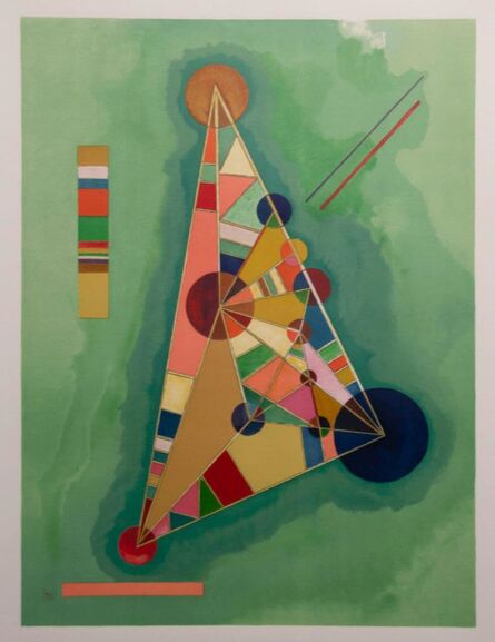Wassily Kandinsky, ‘Bunt im Dreieck’, 1965