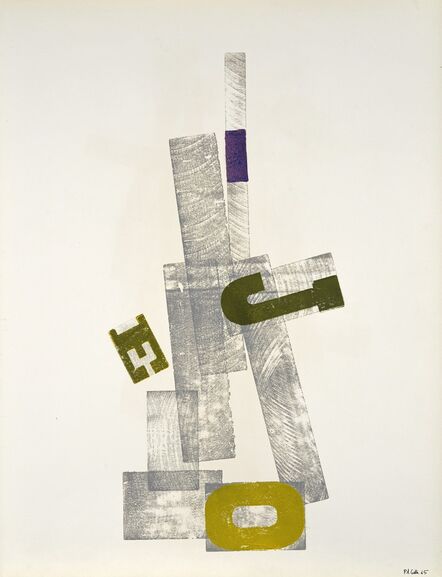 Paul-Armand Gette, ‘Empreinte de lettres’, 1965