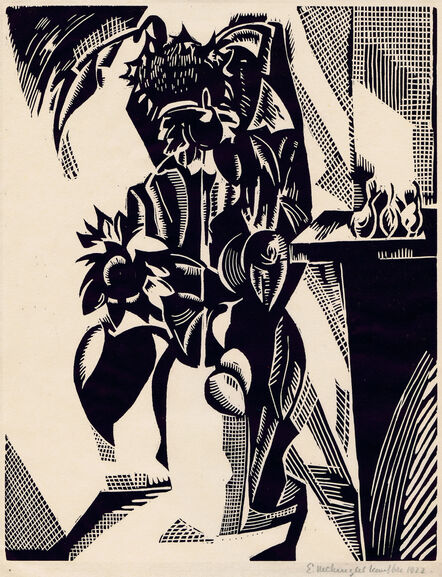 Edward McKnight Kauffer, ‘Flower Piece Or Sunflowers’, 1922