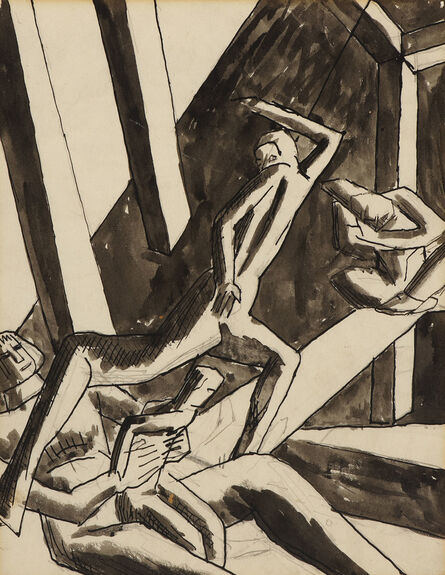 David Bomberg, ‘The Family (Study for Ghetto Theatre II)’, 1919