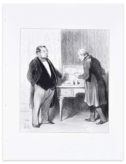 Honoré Daumier, ‘Monsieur Par suite De La Fusion...’, 1845