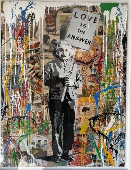 Mr. Brainwash, ‘Einstein (Love is the Answer)’, 2015