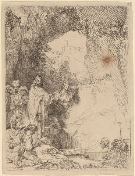 Rembrandt van Rijn, ‘The Raising of Lazarus: Small Plate’, 1642