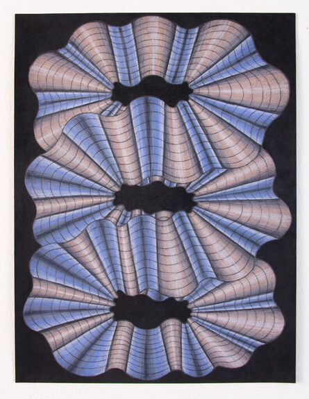 Nancy Blum, ‘Blue andPink Black Drawing 2  ’, 2023