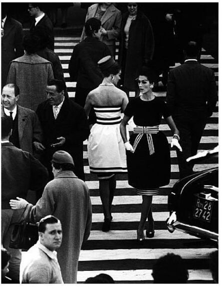 William Klein, ‘Nina + Simone, Piazza di Spagna, Rome (Vogue), Variant’, 1960