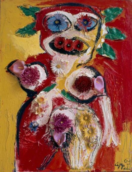 Karel Appel, ‘Woman with Flowers No.1’, 1963