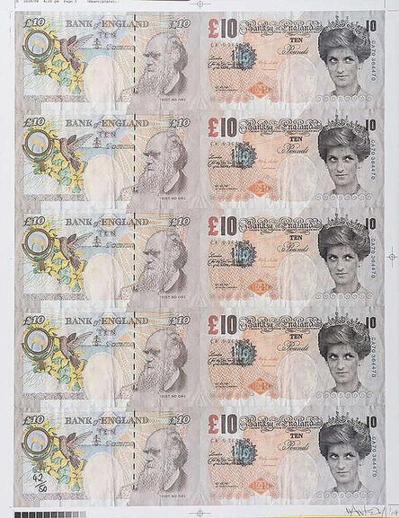 Banksy, ‘Di-Faced Tenners (Signed)’, 2004
