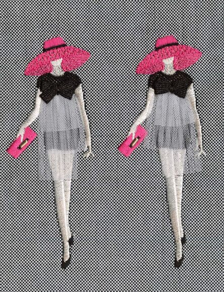 Tobias Kaspar, ‘Personal Shopper (Two Women with Pink Purses and Hats)’, 2022