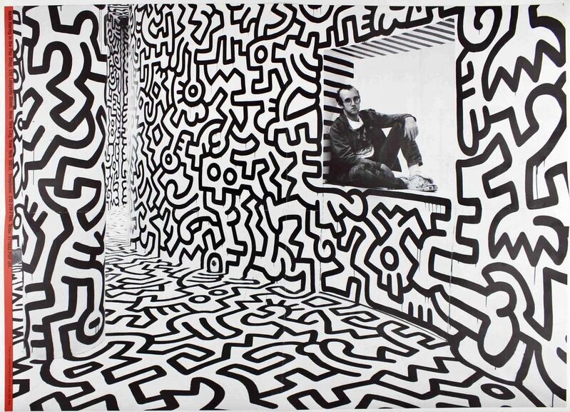 Keith Haring, ‘Keith Haring Pop Shop poster (vintage Keith Haring posters)’, 1989, Ephemera or Merchandise, Offset lithograph, Lot 180 Gallery