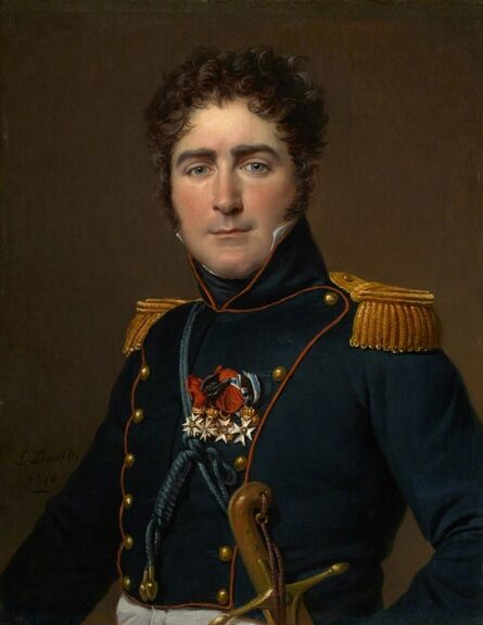 Jacques-Louis David, ‘Comte Henri-Amédée-Mercure de Turenne-d'Aynac’, 1816