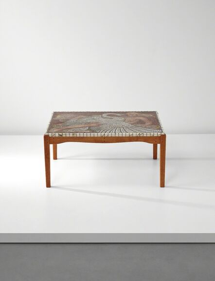 Peder Moos, ‘Unique coffee table, depicting Leda and the Swan’, 1944
