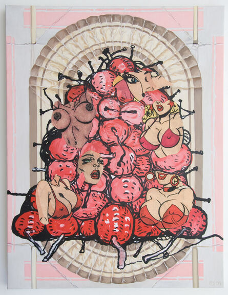 Pamela Joseph, ‘Babes and Cherries, after Guston’, 2009