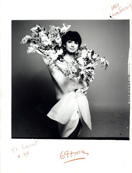 Richard Avedon, ‘St. Laurent #64 Not Streisand Workprint (for Vogue)’, 1966
