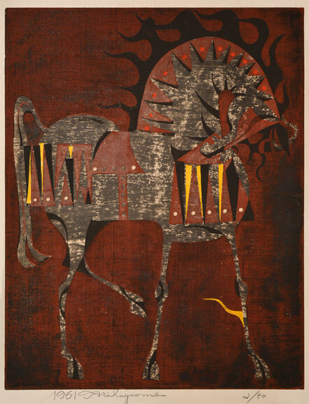 Nakayama Tadashi, ‘Horse Without Rider (A)’, 1961