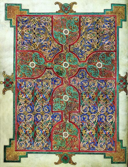 ‘Carpet page from the Lindisfarne Gospels’, ca. 698-700
