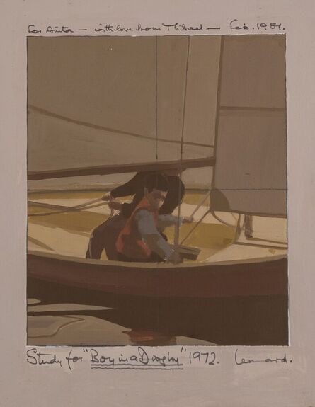 Michael Leonard, ‘Study for Boy in a Dinghy’, 1972