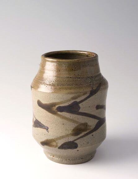 Shōji Hamada, ‘Vase, tetsue brushwork’, ca. 1950