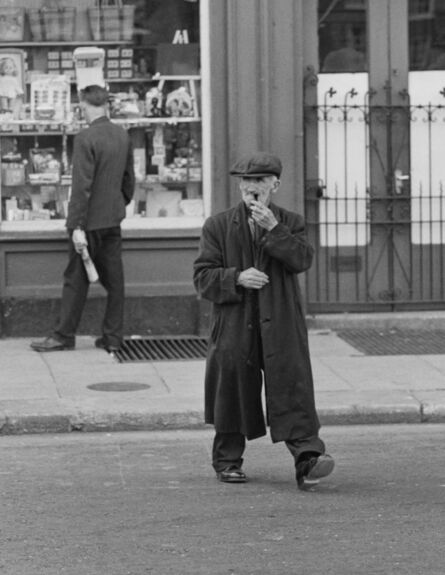 Edward Quinn, ‘Old man  crossing the street, Dublin’, 1963