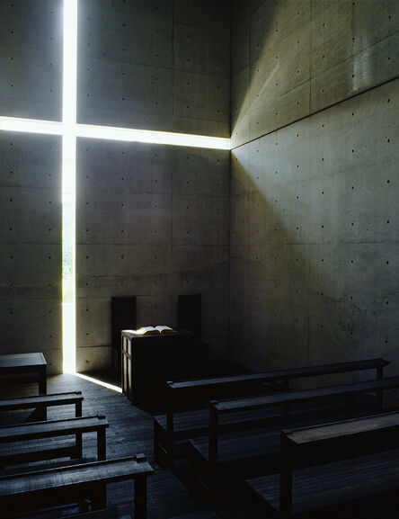 Tadao Ando, ‘Church of the Light (color 1500 C)’, taken in 1989-printed in 2019