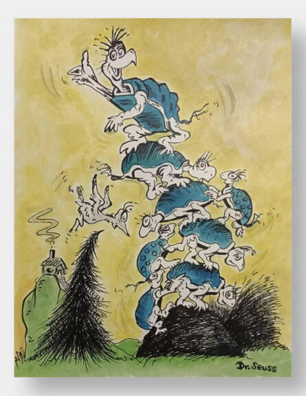 Dr. Seuss, ‘A Stack of Turtles’, ca. 1970s