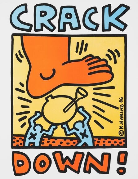 Keith Haring, ‘Crack Down!’, 1986