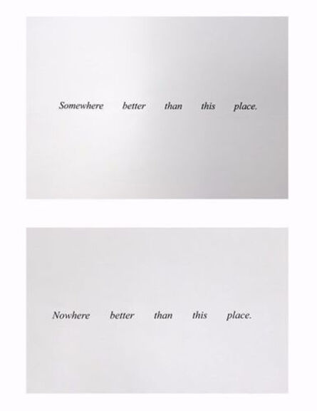Felix Gonzalez-Torres, ‘Somewhere/Nowhere’, 1990