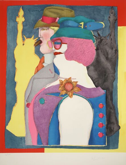 Richard Lindner, ‘Out-of-Towners from Fun City’, 1971