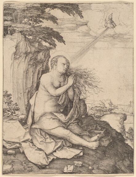 Lucas van Leyden, ‘Saint Mary Magdalene in the Desert’, ca. 1508