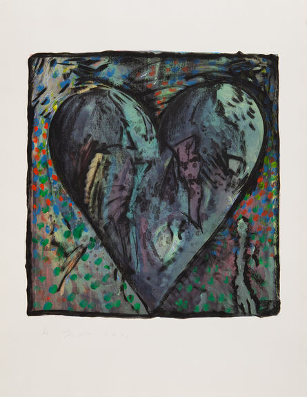 Jim Dine, ‘Hand-Colored Viennese Hearts VI’, 1990