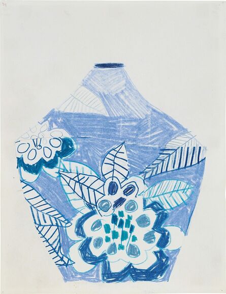 Jonas Wood, ‘Blue Pot’, 2011