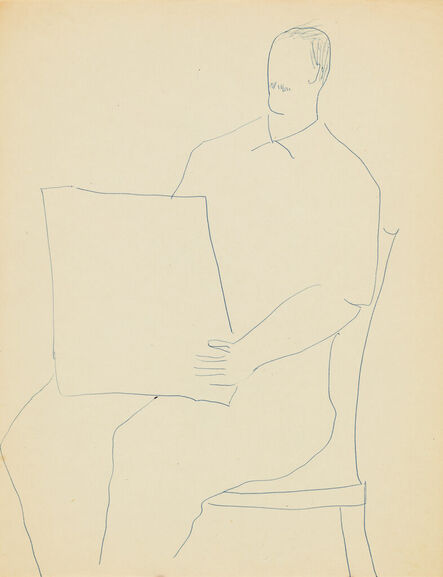 Milton Avery, ‘Untitled (Man Drawing)’, 1962