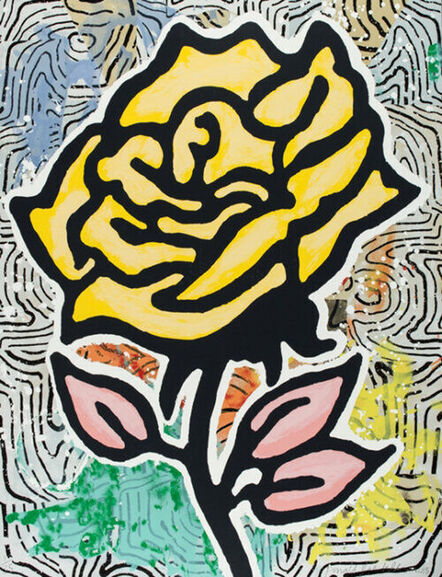 Donald Baechler, ‘Rose (Yellow)’, 2015