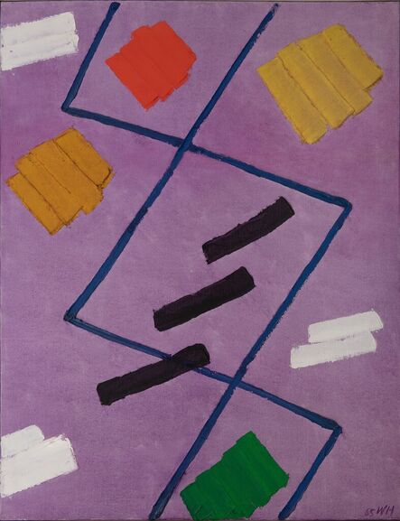 Willem Hussem, ‘Composition purple’, 1965