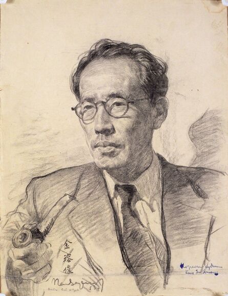 Pen Varlen (Byun Wol-ryong), ‘Geunwon Kim Yong-jun (Artist, Essayist)’, 1953
